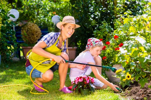 Low-carbon van used by gardeners in Becontree Heath for eco-friendly transport